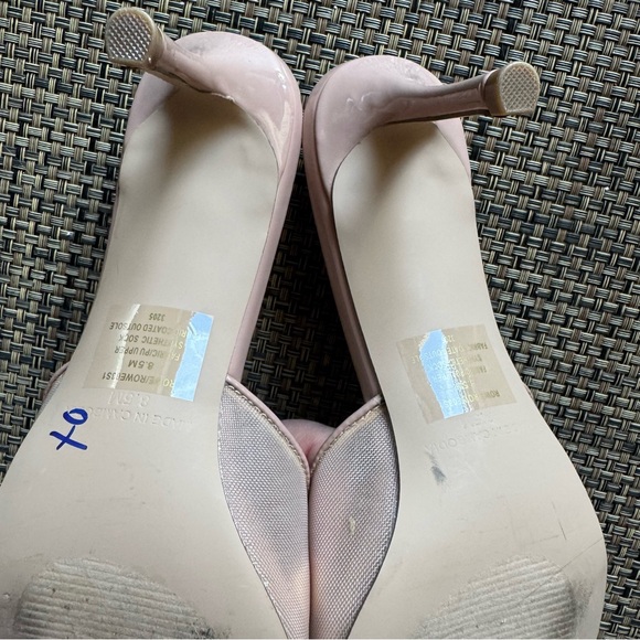 NEW Steve Madden Rowe Peep Toe Sandal size 8.5 nude kitten heels - Picture 7 of 7